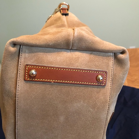 Dooney & Bourke Camden Suede Hobo - Picture 4 of 10